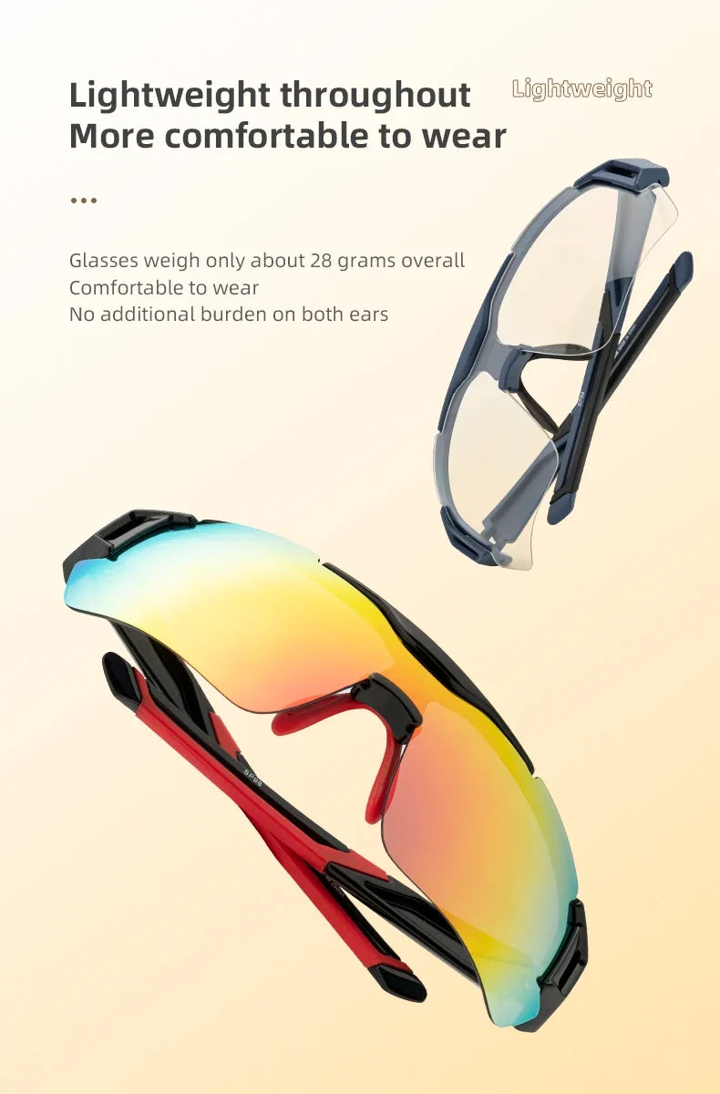 Polarized Cycling Glasses Men Sports Sunglasses Road MTB Mountain Bike Bicycle Riding Protection Goggles Eyewear 5 Lens