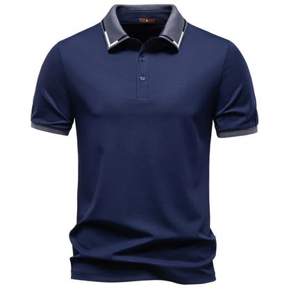 Men's Slim Fit Short Sleeve Polo Shirt Solid Color Lightweight Breathable Fashion Summer Polo Shirts for Men