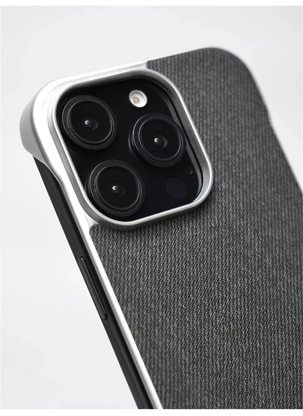 Ultra Thin Frameless Cloth Texture Magnetic Case For iPhone 17 Air 16 Pro Max 15 14 MagSafe Wireless Charge Borderless Hard Cove
