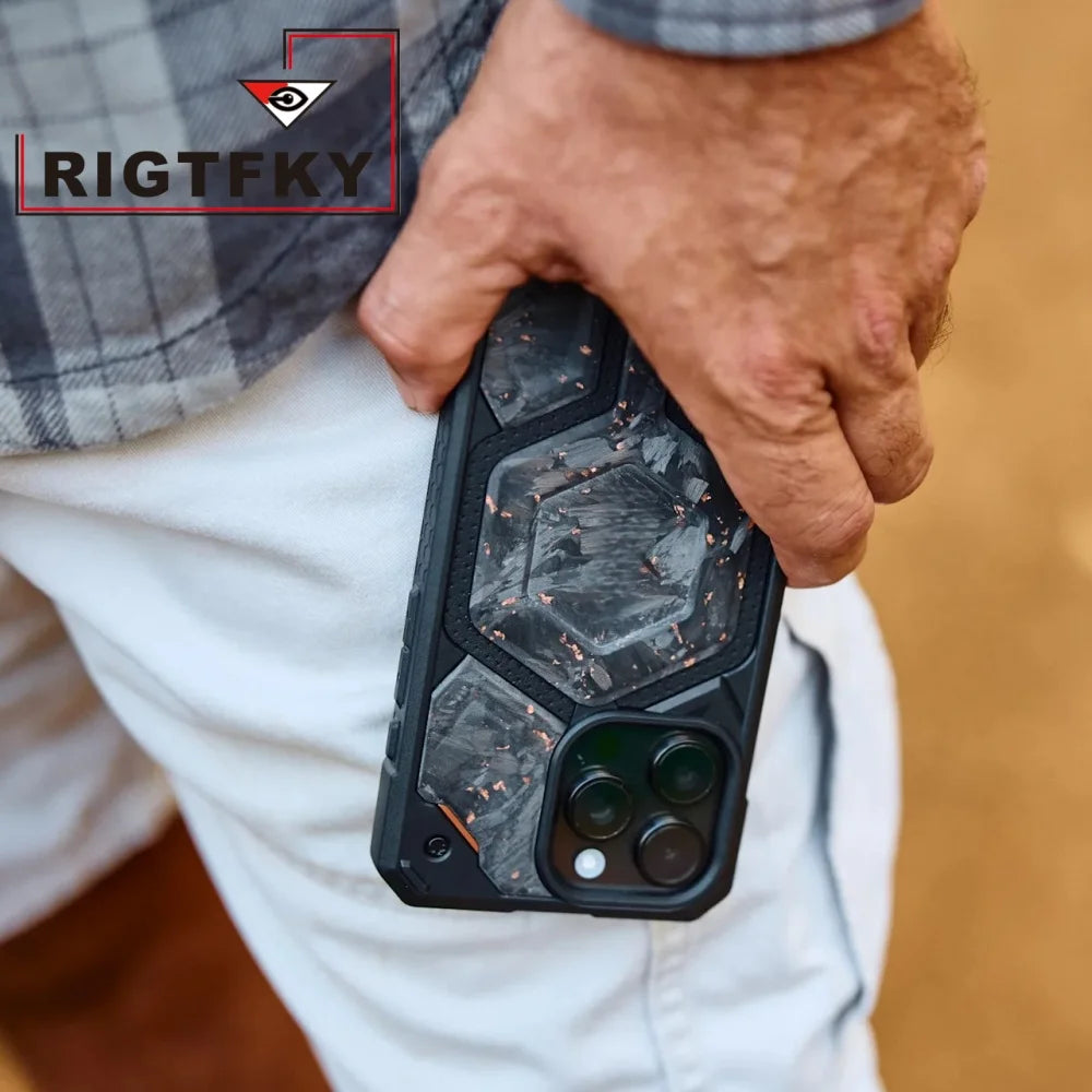 Heavy Military Mixed Armor Shockproof Phone Case For Iphone 17 Pro Max Air 16 15 Plus14 13 Magnetic Rugged Protective Back Cover