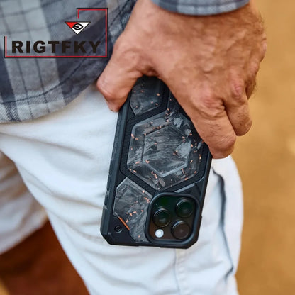 Heavy Military Mixed Armor Shockproof Phone Case For Iphone 17 Pro Max Air 16 15 Plus14 13 Magnetic Rugged Protective Back Cover