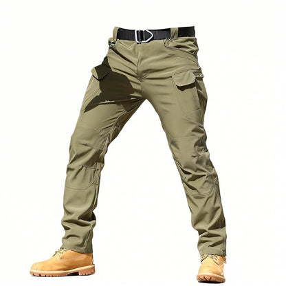 Men's Waterproof Tactical Pants Military Camouflage Combat Hiking Pants Outdoor Casual Multi Pocket Waterproof Work Pants