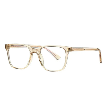 Men's Square Classic Eyeglass Frames Myopia Hyperopia Anti-Blue Light Reading Glasses Customizable Prescription PFD2082