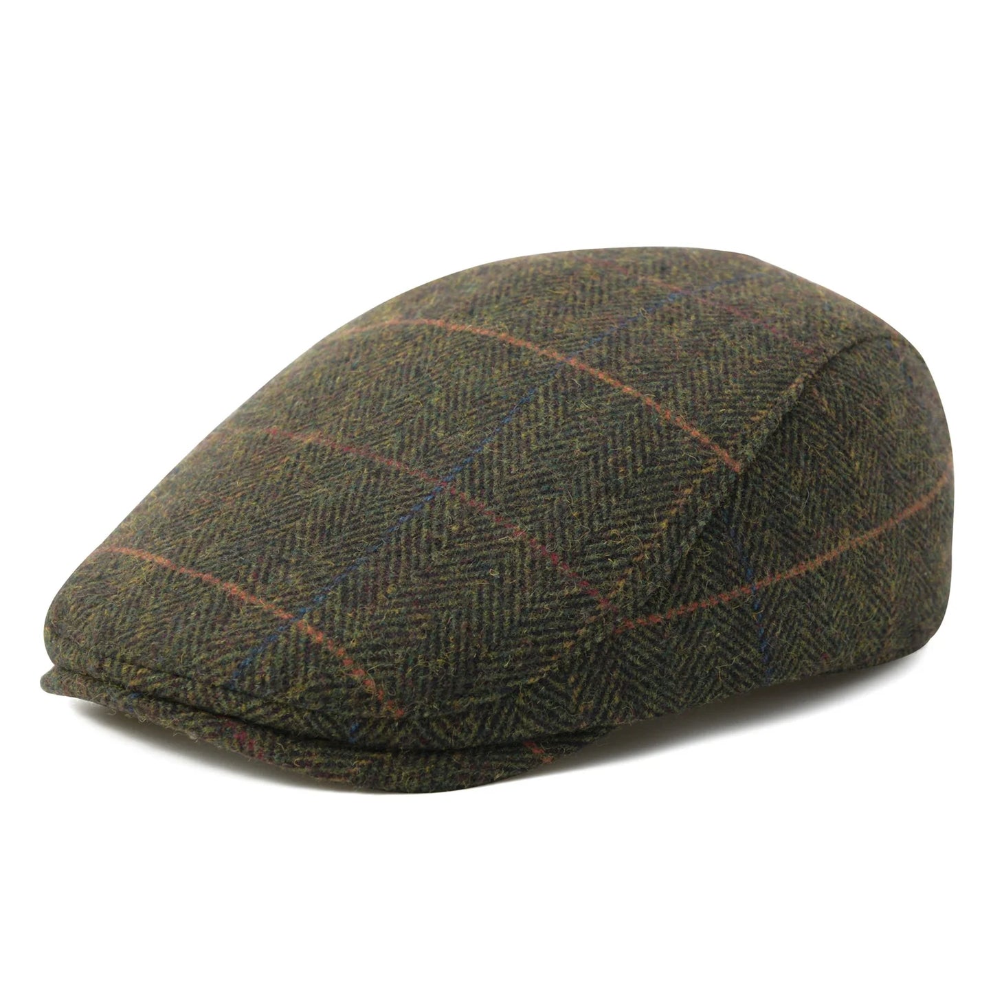 Men's Herringbone Flat Ivy Newsboy Hat Wool Blend Gatsby Cabbie Cap Winter Outdoor Hunting Cap