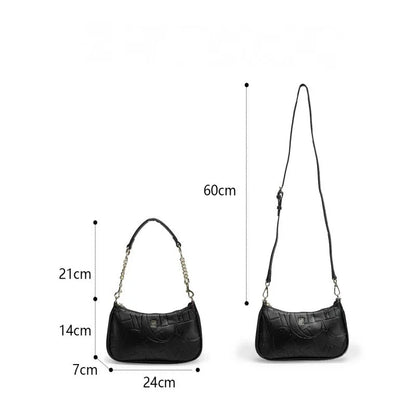 Simple Shoulder Crossbody Bag Women's Handbag Fashion Partition Durable Luxury Brand Fashion Large Capacity Bent Moon Bag