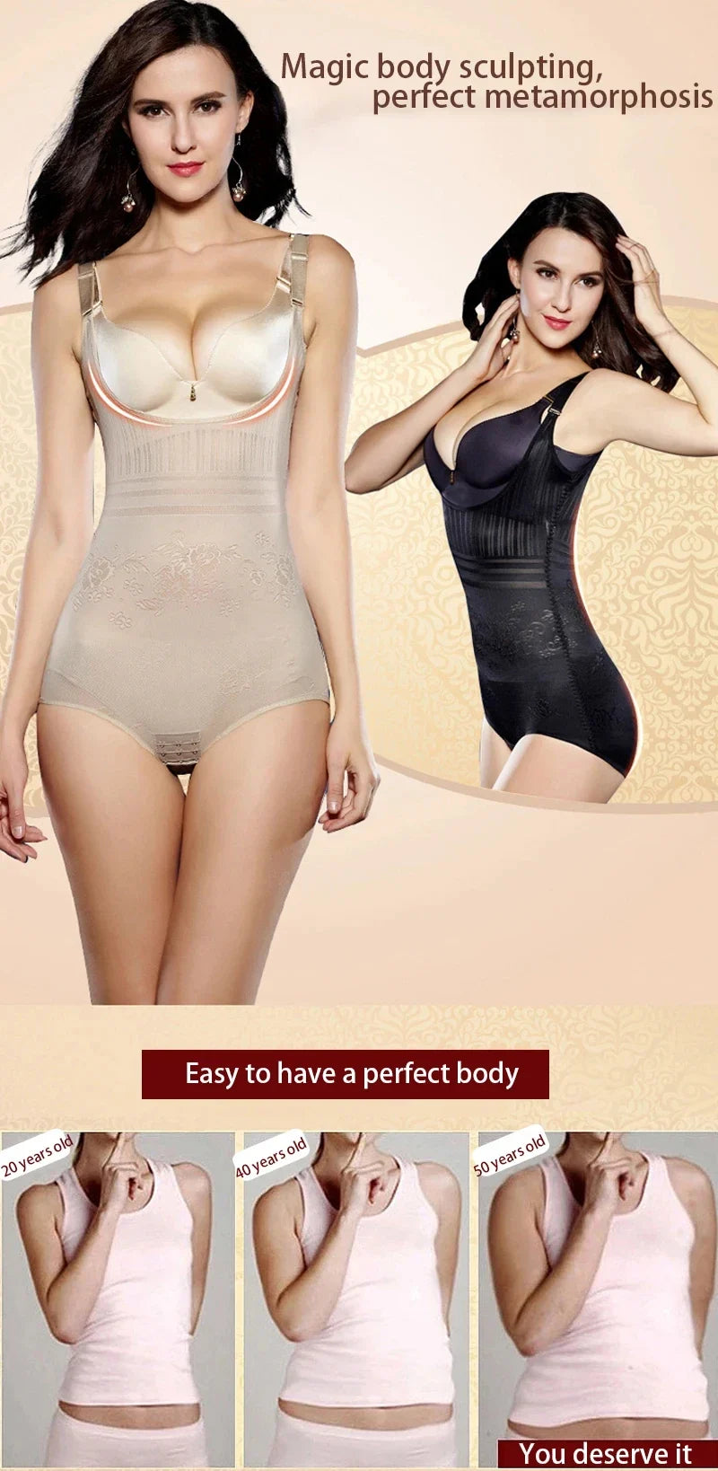 Women's Slimming Underwear Bodysuits Butt Lift Body Shaper Waist Trainer Push Up Shapewear Tummy Control Corsets Fajas Jumpsuits
