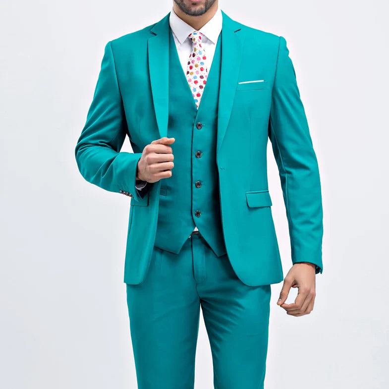 2026 New Men's Suit 3-Pieces Set (Jacket+Pants+Vest) Wedding/Party/Office Coat and Vests Trousers, Asian Sizes M-5XL 6XL.