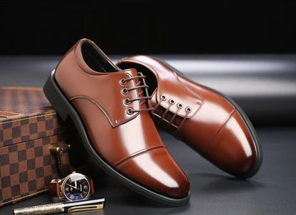 Round Toe Lace Up Business Social Shoe for Men Casual High Quality Fashion 2025 Style New Spring Autumn Dress Loafers Shoes Man