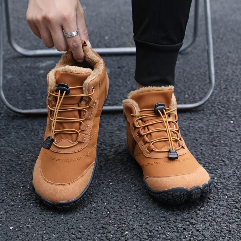 VENOCON PINGKEE Wide ToeBox Barefoot Casual Shoes Men Women Minimalist Winter Snow Thermal Feet Boots Sneakers Footwear Man