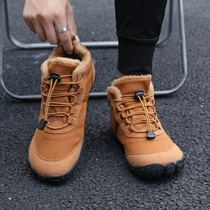 VENOCON PINGKEE Wide ToeBox Barefoot Casual Shoes Men Women Minimalist Winter Snow Thermal Feet Boots Sneakers Footwear Man