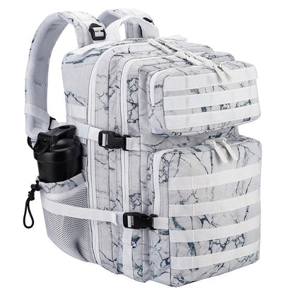 45L Tactical Backpack for Men and Women Large Athlete Gym Bag Outdoor Sports Hiking Survival Rucksack with Bottle Holder