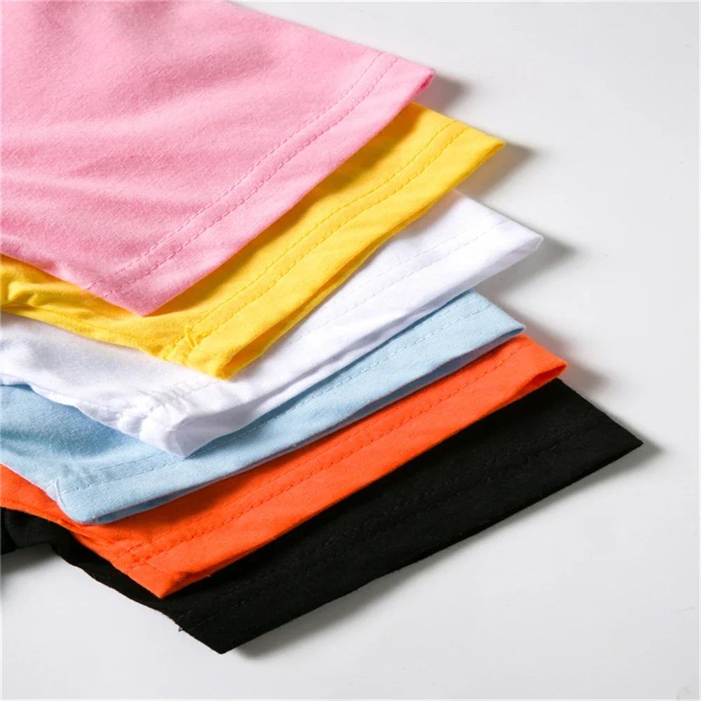Kids Summer T-Shirt Sets Girls White Boy Black Red Casual T-Shirt+Shorts Printed Kids Outfits Teen Children's Loose Short Sleeve