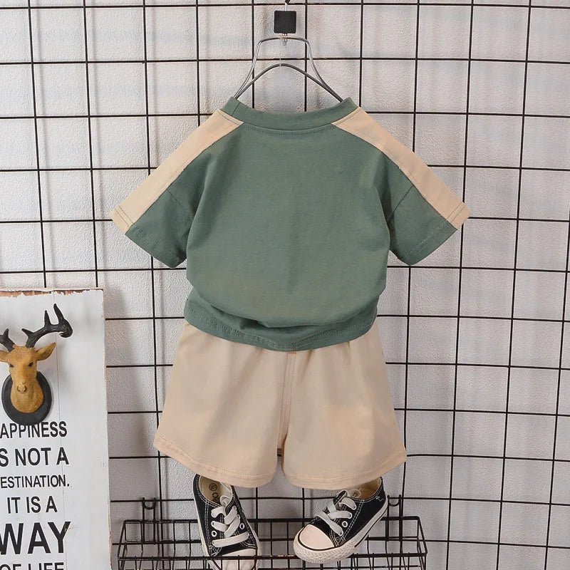 Summer Baby Boys Clothes Suits Fashion Children Letter T-shirts+Shorts 2Pcs/Sets Kids Clothing Casual Outfits Infant Tracksuit