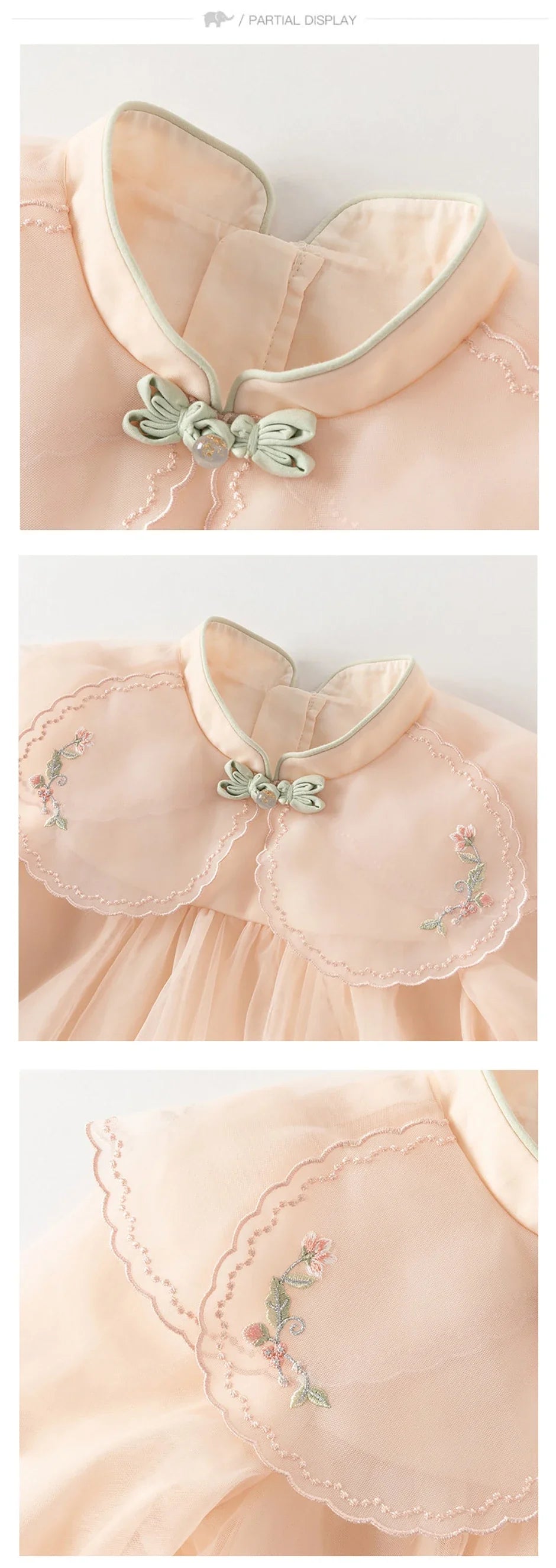 Children Mesh Dresses Girls Clothing Autumn Spring Baby Elegant Outdoors Dress Princess Party Long Sleeves DB1261009