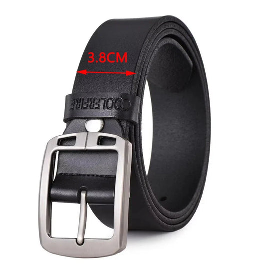 Cowhide Genuine Leather Belts for Men Cowboy Luxury Strap Brand Male Vintage Fancy Jeans Designer Belt Men High Quality
