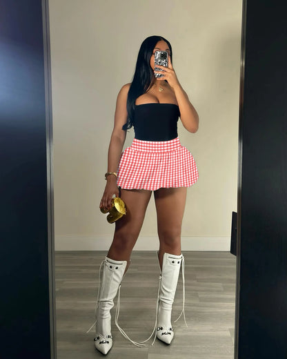 Women Leopard Print Bubble Mini Skirt High Waist Cute Puffy Hem Puffer A Line Short Skirts Y2K Going Out Night Club Party Skirts