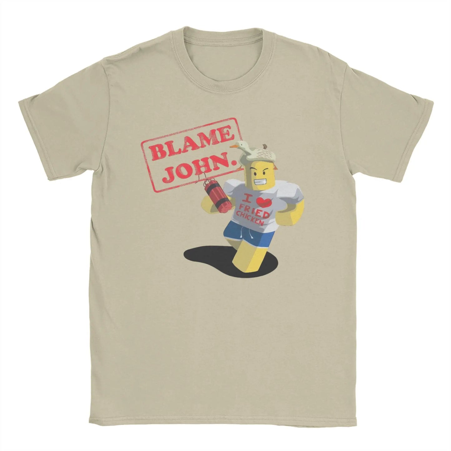 Shedletsky Blame John Forsaken Gaming T Shirts Meme 100% Cotton Tops Men Women Short Sleeve Tee Shirt Graphic Printed T-Shirts