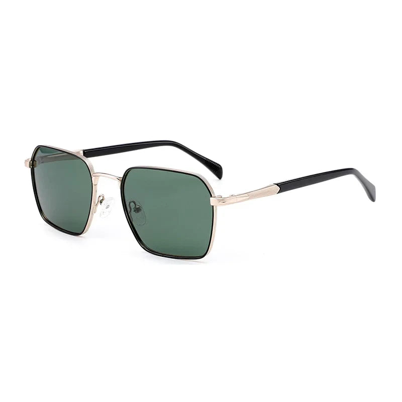 Trend Polarized Prescription Sunglasses Men Popular Metal Uv400 Protection Pilot Corrective Sun Glasses