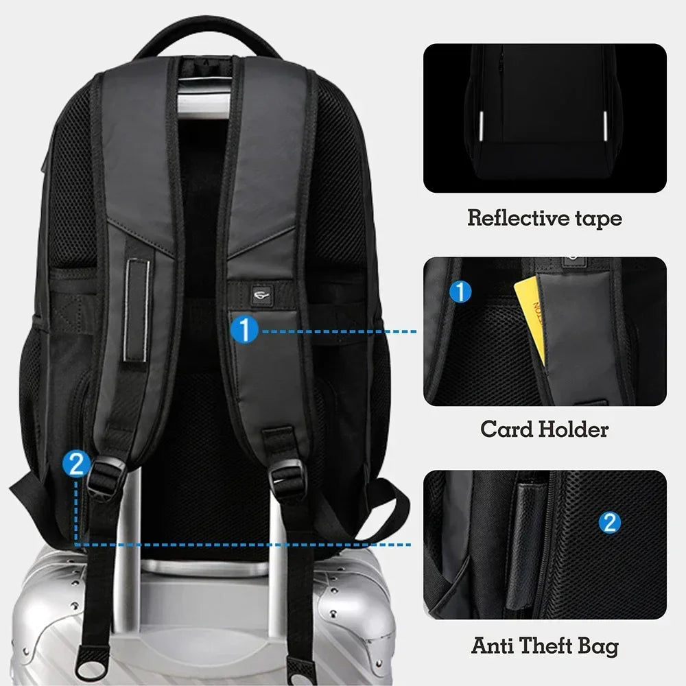 SWISS MILITARY Men Laptop Business Backpack Backpack 17 Inch Fashion School waterproof USB Large Capacity Bag mochilas Back Pack