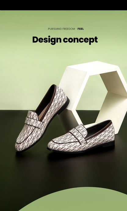 Classic Style Fashion Retro Women's New Flat Shoes Letters Printing Simple Hundred with Fine Workmanship Women's Casual Shoes