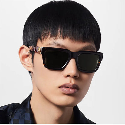 Blue Square Sunglass Men Luxury 2026 Sunglasses Women Trendy Woman Vintage Designer Fashion Glasses Gafas De Sol Hombre Lunette