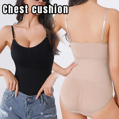 Shapewear Bodysuit for Tummy Control Women Hooks Crotch Body Shaper Stree Jumpsuit with Bras Abdomen Control