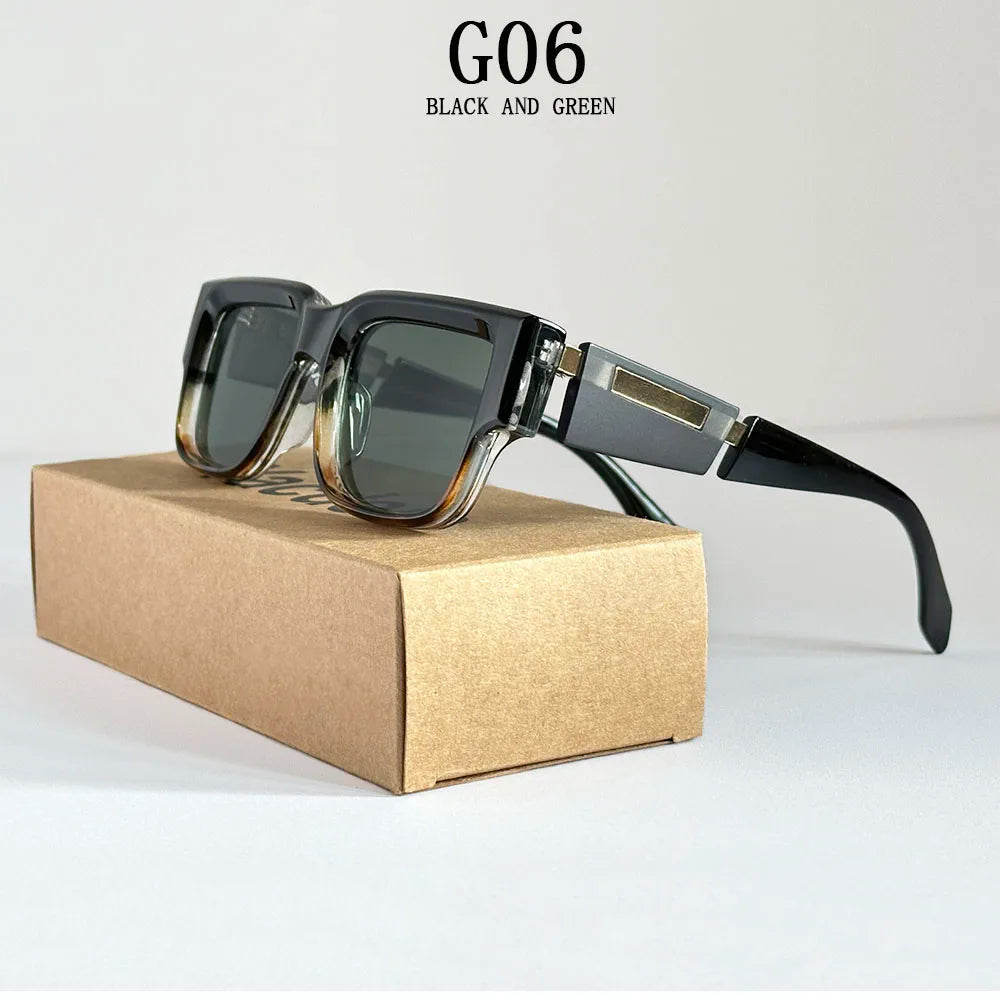 New Square Sunglass Men Luxury Sunglasses Women Vintage Fashion Glasses Summer Vacation Gafas De Sol Hombre Lunette Soleil Femme