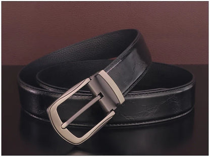 High quality pin buckle genuine leather fashion designers belts men casual luxury gray Cowskin young men ceinture homme B584