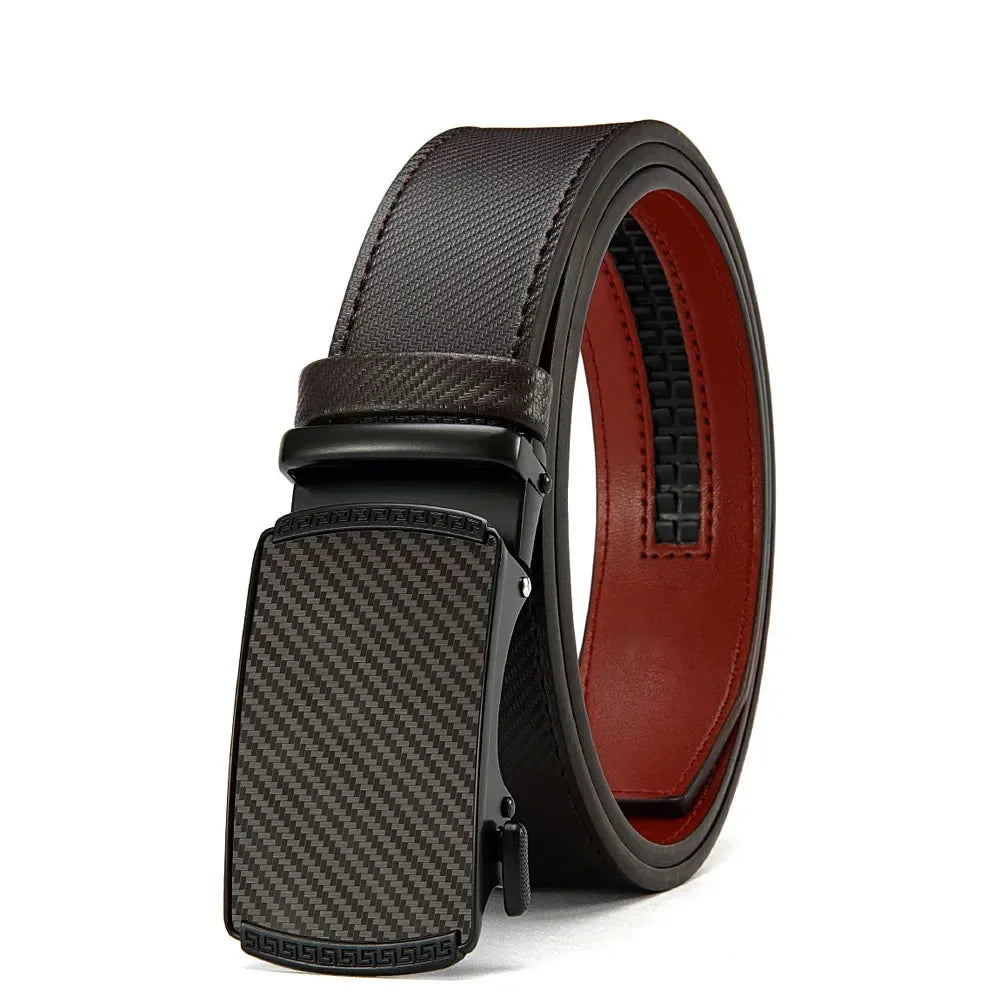 Men Belts High Quality Leather LONG Large Pin Buckle Metal Automatic Buckle High Quality Casual for Jeans Women Strap