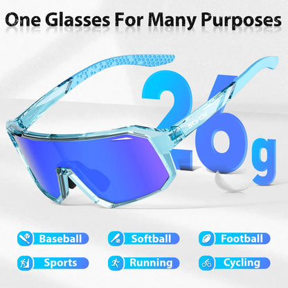 Boys Bike Sunglasses Child Cycling Glasses for Kids UV400 Girls Small Size Glasses Fashion Outdoor Sports Protection 2026