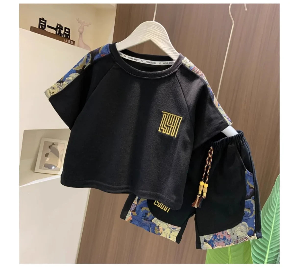 Korean Clothes for Children Boys T-shirt Shorts 2-piece Set Summer Cotton Short Sleeve Kids Clothes Sets Baby Tracksuit 2-11Y