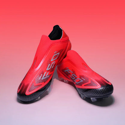 Pro Without-lace F50 Mens Soccer Shoes Boys Training Non-Slip Turf Soccer Cleats TF/FG Football Sneakers Chuteira Campo 35-45
