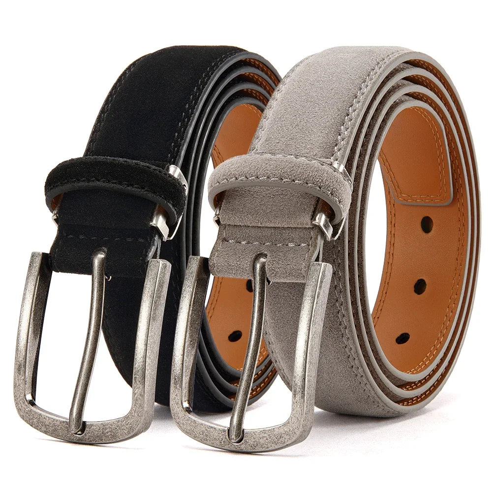 Men Belts High Quality PU Leather LONG Large Pin Buckle Metal Automatic Buckle Male Multi style Belts Strap Male