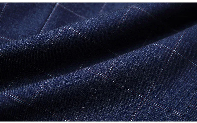 Brand Midlife Mans Blazers 2026 New Spring Autumn Plaid Design Casual Suit Men Classics Comfortable Suit Jacket Men