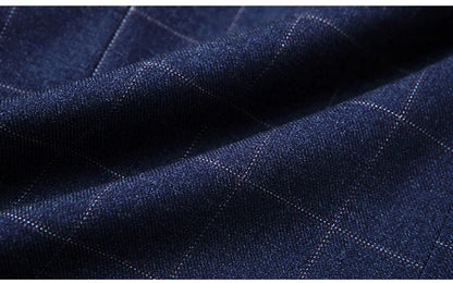 Brand Midlife Mans Blazers 2026 New Spring Autumn Plaid Design Casual Suit Men Classics Comfortable Suit Jacket Men