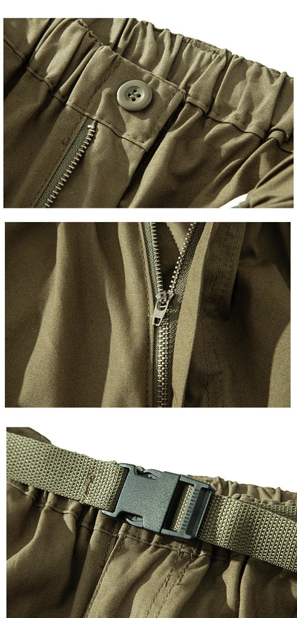 Tactical Cargo Shorts Men Casual Sports Shorts Man Hiking Fishing Joggers Long Shorts