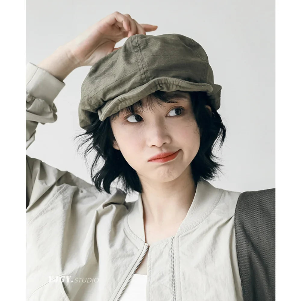 Retro Newsboy Caps Men Octagonal Hats British Painters Hats Autumn Winter Berets Herringbone Flat Caps Hip Hop Berets Gorras
