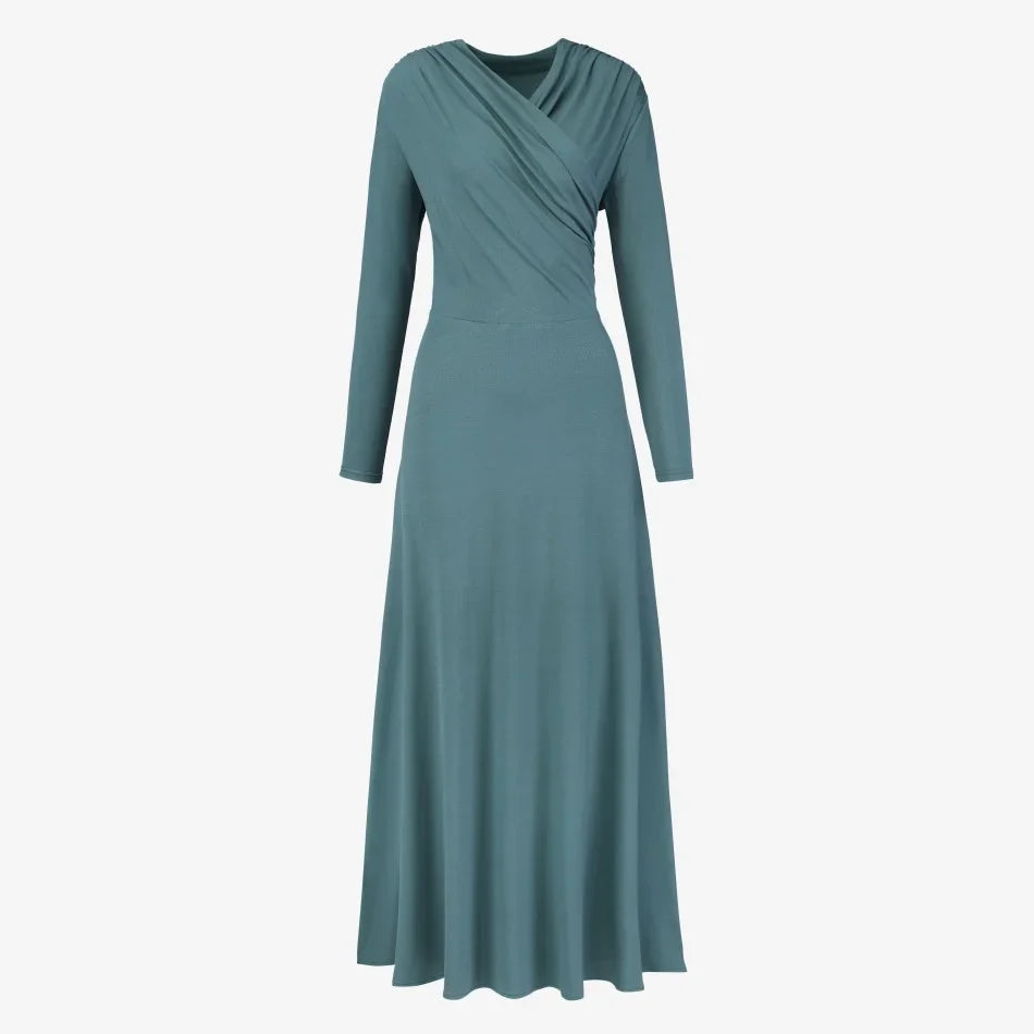 AS SS26 Flowy elegance wrap Maxi dress lightweight fabric flattering dressy woman clothes