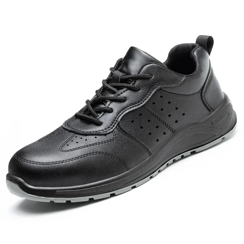 6KV Insulation Safety Work Shoes For Men And Women Waterproof Black Leather Shoes Non-slip Kitchen Shoes Indestructible Boots