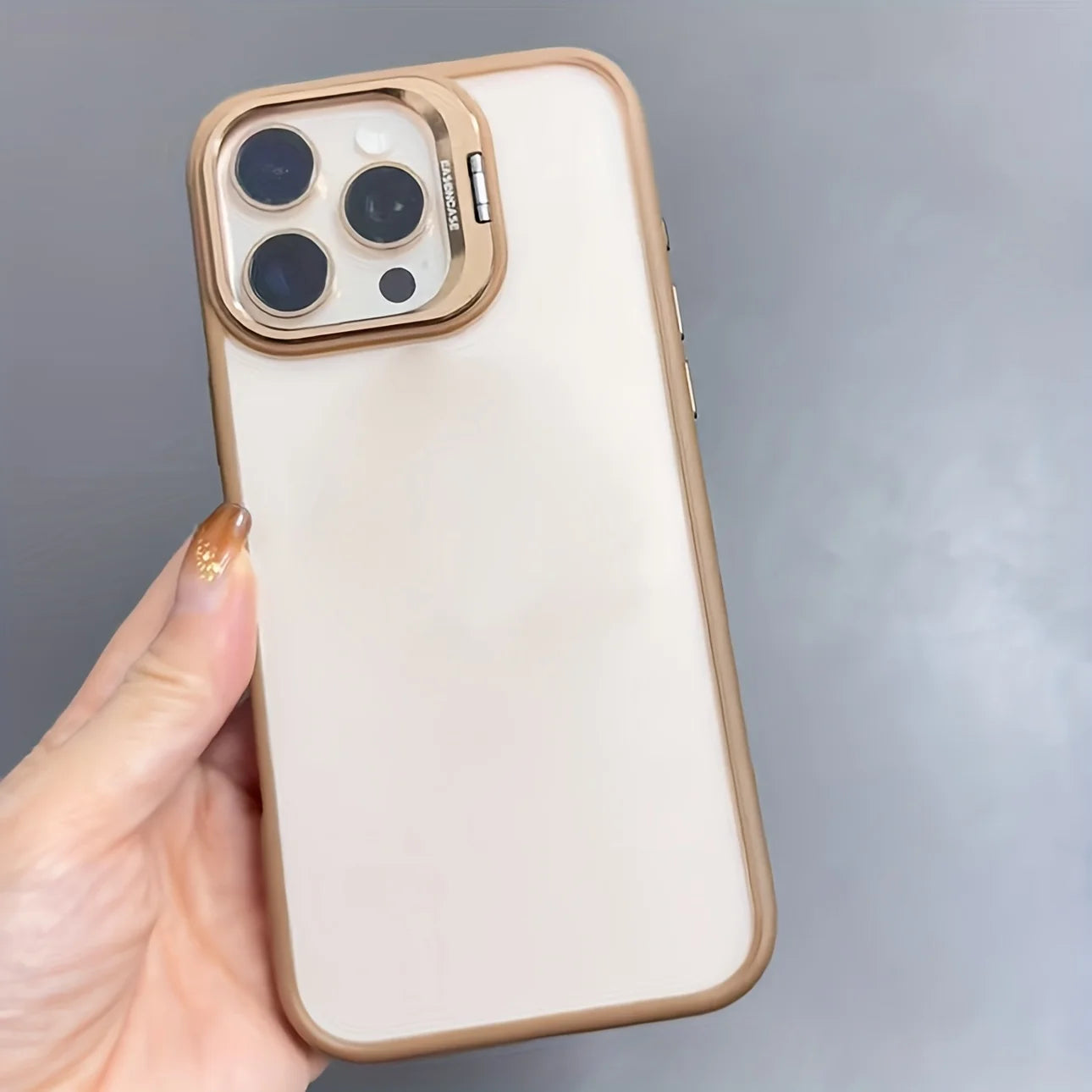 Premium Lens Holder Phone Case For iPhone 11 12 13 14 15 16 17 Pro Max Plus Shockproof Armor Transparent Cover Lens Protector