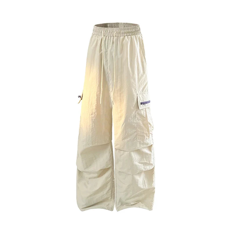 Women Hiking Pants Outdoor Waterproof Zippered Pocket Mountaineering Paratrooper Pants Autumn Breathable Camping Cycling Pants