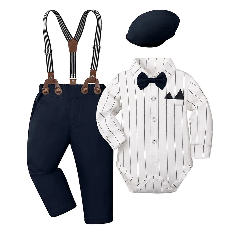 Baby Boy Clothes Christening Outfit Infant Baptism Easter Dedication White Suits Toddler Wedding Birthday Party Gift Set