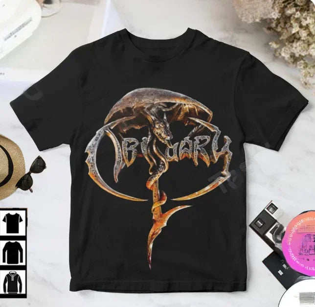 Classic Rock Obituary Album 3D Print T-shirt Summer Unisex Streetwear Men Women Hip Hop Trend Short Sleeve Tee Oversized Y2k Top