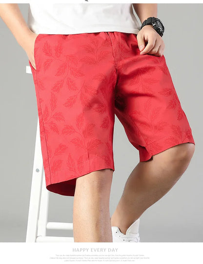 Men's Printed Casual Shorts Summer Light Weight Shorts Outdoor Sports Cool Breathable Beach Relaxed Fit Cotton Cargo Shorts