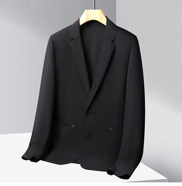Sunscreen Jacket Blazer - Men's Fashionable Lightweight Business Casual Versatile Casual Cool and Light Thin Elastic Blazer