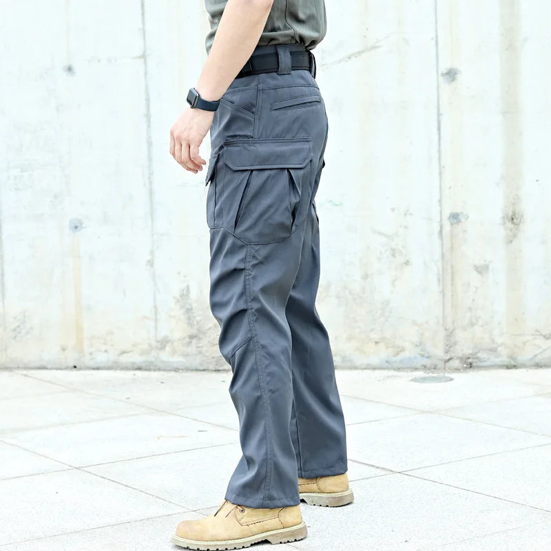 Man Tactical Pants Breathable Multi-Pocket Men's Cargo Pants Casual Outdoor Hiking Fishing Joggers Work Trousers Male Long Pant