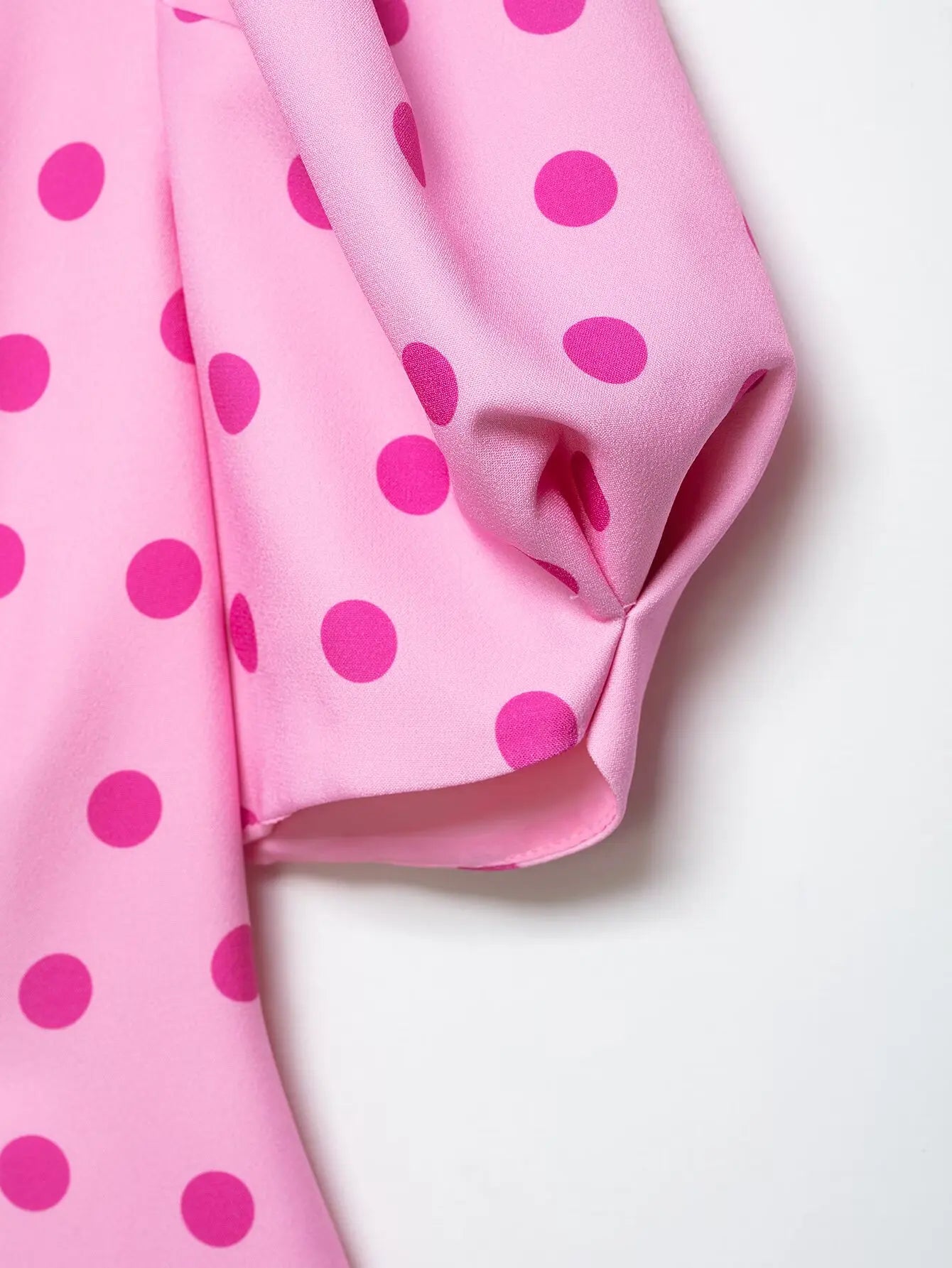 Women's Polka Dot Shirt with Ruff Sleeve New 2026 Spring Casual Button Sleeveless Women Tops Simple Lady Shirts & Blouses