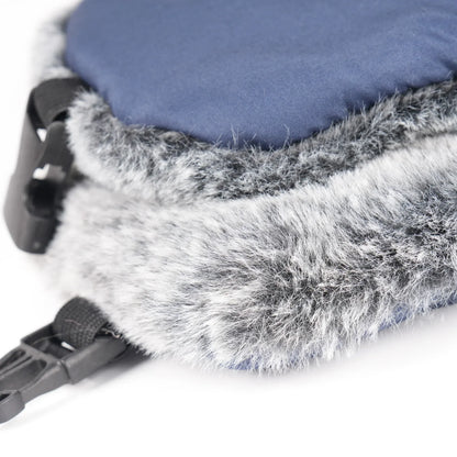 Men's Outdoor Fleece-Lined Thick Warm Reflective Strip Lei Feng Hat with Removable Mask Ear Flap Bomber Hat Winter Pilot Cap