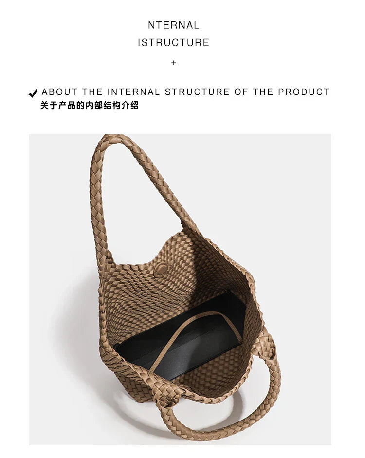 Women's bag Premium Handwoven Nylon Shoulder Bag with Luxurious Finish Women Shoulder Bags