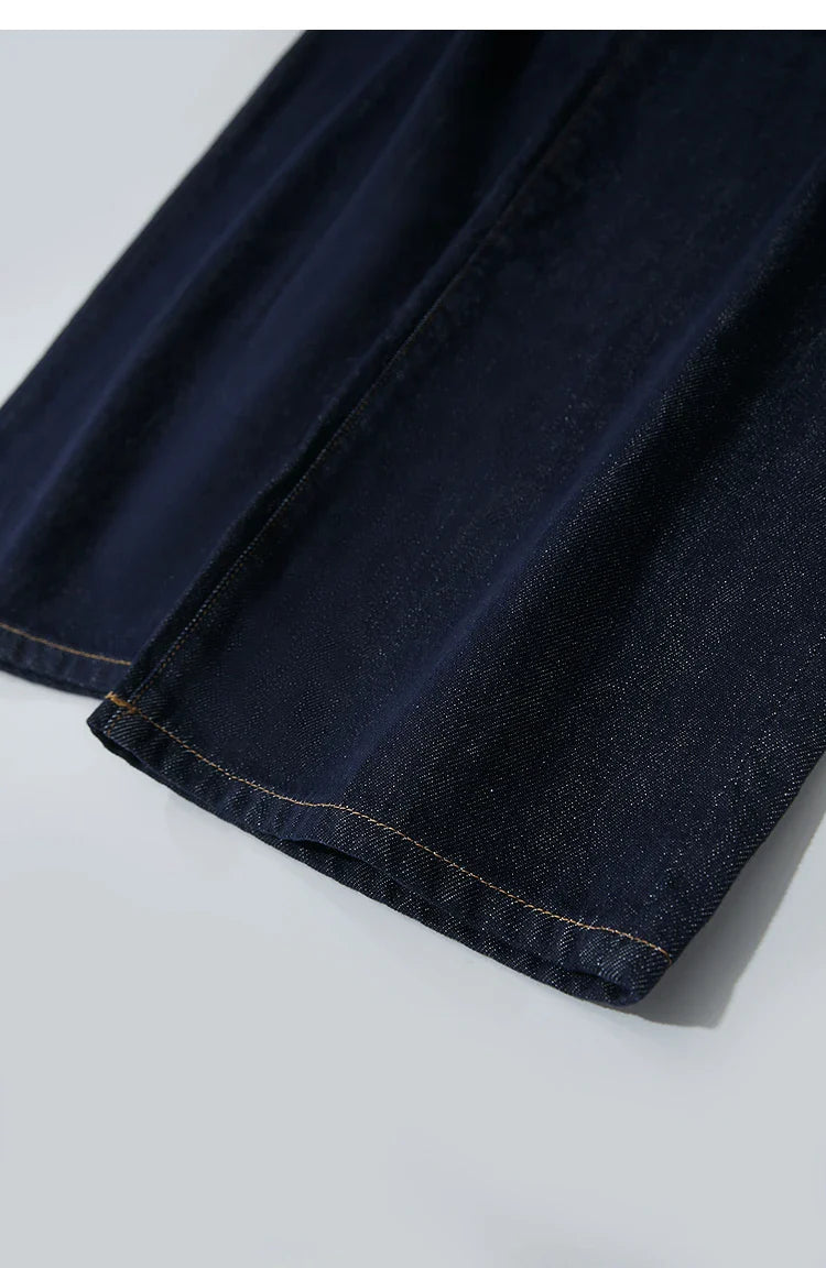 Minimalist Women Casual Jeans 2025 Autumn Korean Style Embroidery Loose Denim Wide Leg Pants Luxury Jeans Trousers 12543142